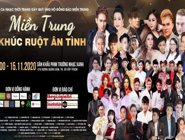 Đông đảo nghệ sĩ tham dự chương trình "Miền Trung khúc ruột ân tình"